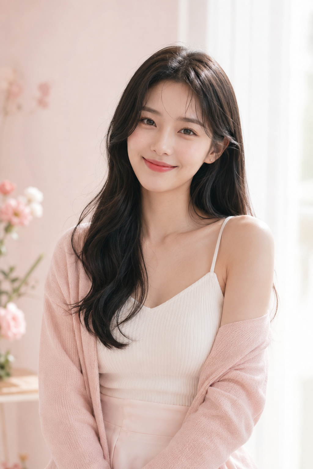 비엣톡을 소개하는 한국인 여성 모델